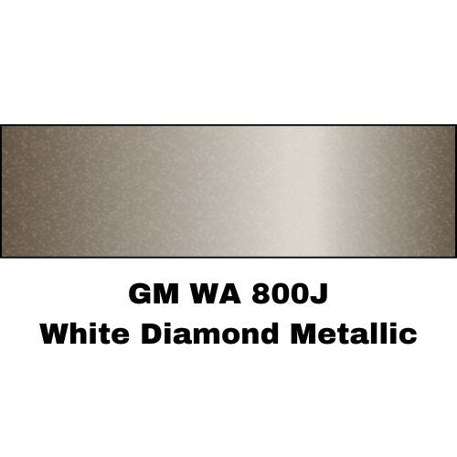 GM 800J White Diamond Metallic Low VOC Basecoat Paint, 3 Stage
