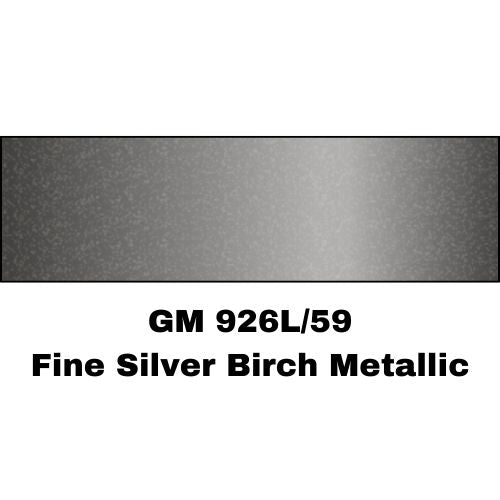 GM 926L/59 Fine Silver Birch Metallic Low VOC Basecoat Paint
