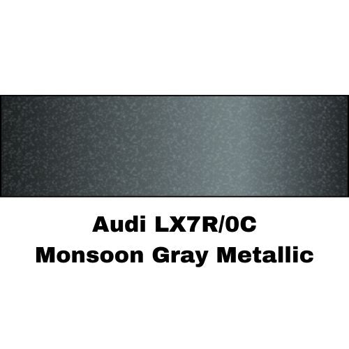 Audi LX7R/0C Monsoon Gray Metallic Low VOC Basecoat Paint - AU-LX7R-P-Pint--Eagle Eye Paint Supply