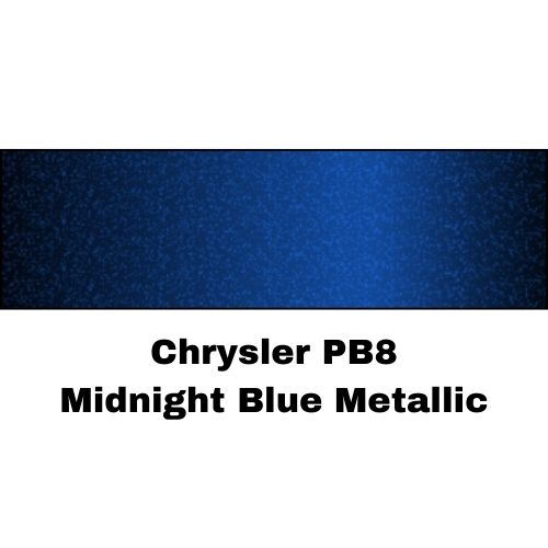Chrysler PB8 Midnight Blue Metallic Low VOC Basecoat Paint