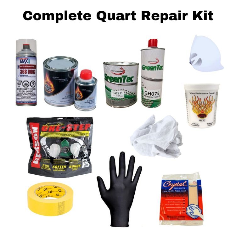 Complete Quart Prep, Prime, and Clear Kit - KIT-3---Eagle Eye Paint Supply
