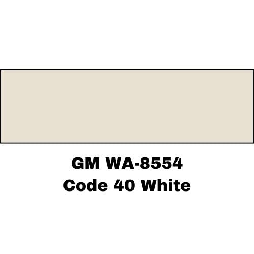 GM WA 8554 Code 40 White Low VOC Basecoat Paint - GM-8554-P-Pint--Eagle Eye Paint Supply