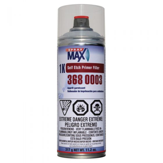 SprayMax 3680003 Light Gray Self-Etch Primer Filler, 11.2 oz - 3680003---Eagle Eye Paint Supply