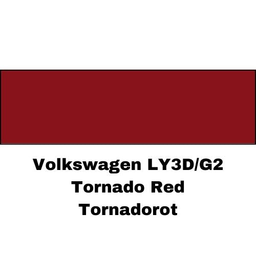 Volkswagen LY3D/G2 Tornado Red Low VOC Basecoat Paint
